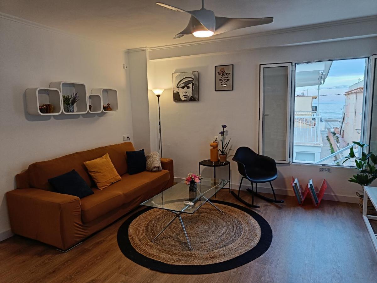 Apartamento Con Vistas Al Mar Oliva Bagian luar foto