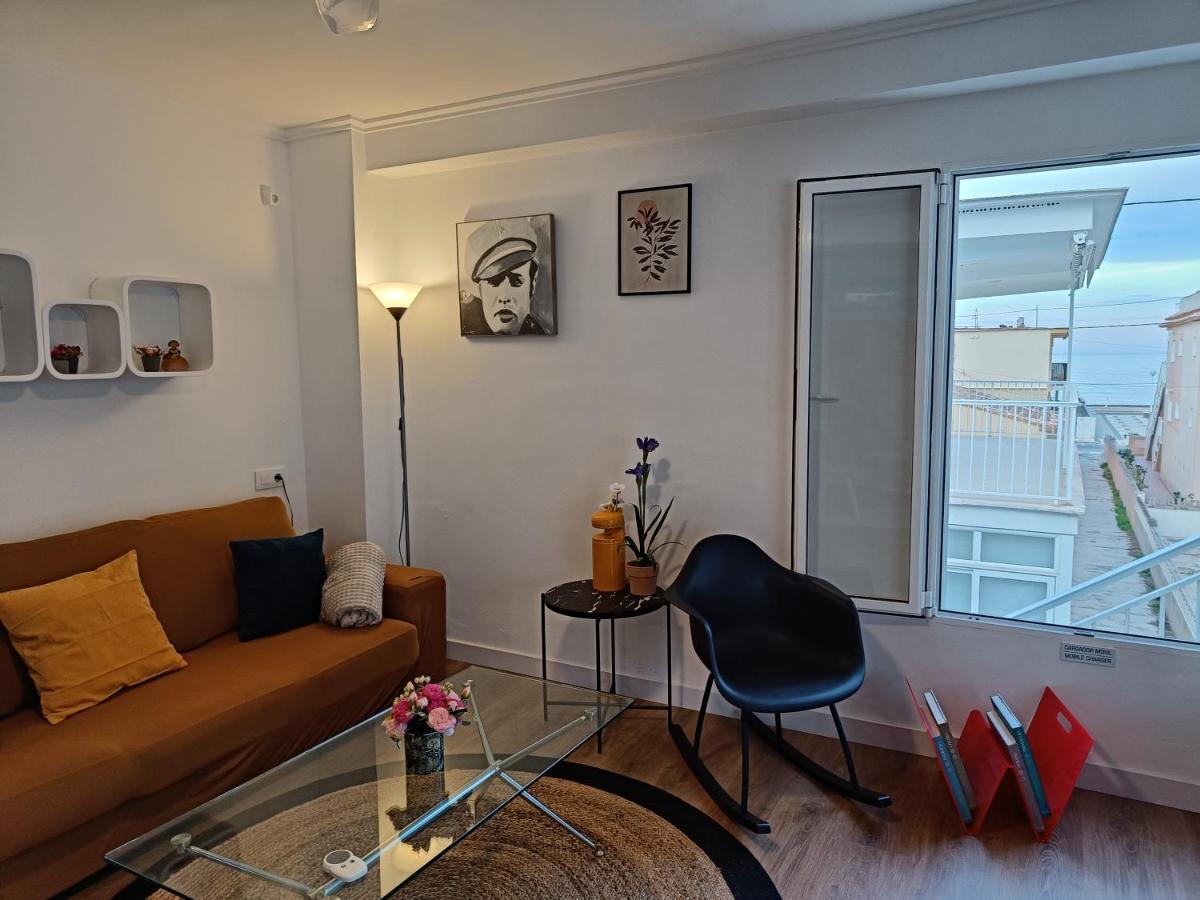 Apartamento Con Vistas Al Mar Oliva Bagian luar foto